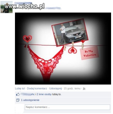 Pokazała prezent Walentynkowy