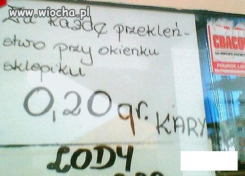 Kara za przeklinanie