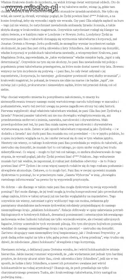 Krakowski taksówkarz zwolniony bo ...