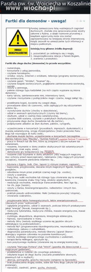 Co otwiera furtki, przez które szatan nas odwiedza