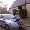 Szpan Na radiowozie