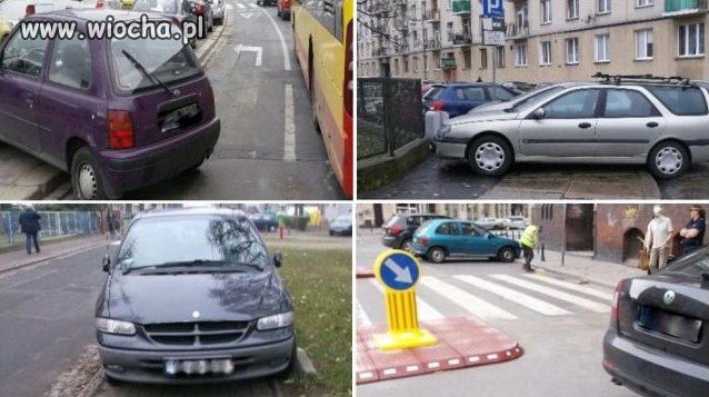Pokazuję "mistrzów" parkowania