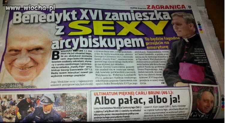 Benedykt XVI (86.) zamieszka z SEXY arcybiskupem!