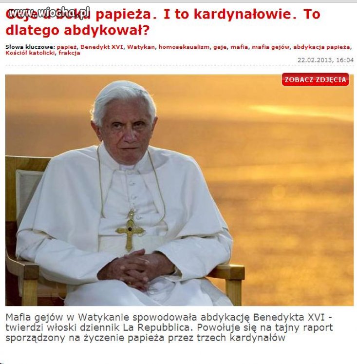 Geje u boku papieża. I to kardynałowie. 