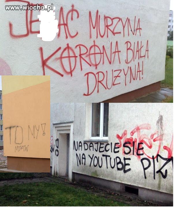 Nie dość, że wulgarne to rasistowskie...