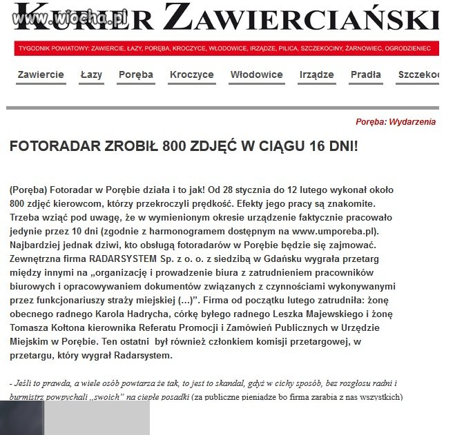 Pozdrowienia dla radnych z Poręby