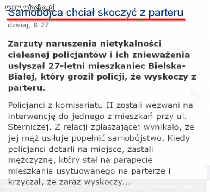 Samobójczy skok...