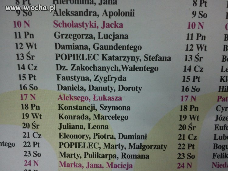 W tym roku obchodzimy Popielec 13 lutego...