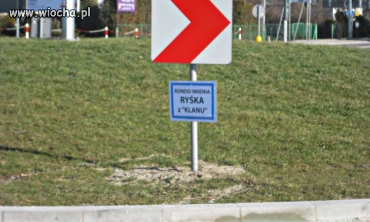 Nawet Rysiek ma swoje rondo