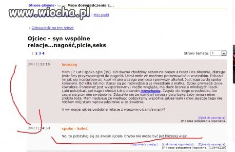 Ciekawe relacje ojca z synem,
