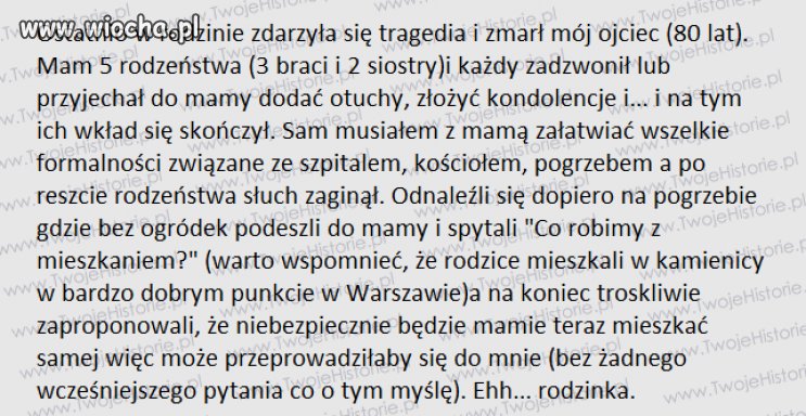 Ech... rodziny się nie wybiera...