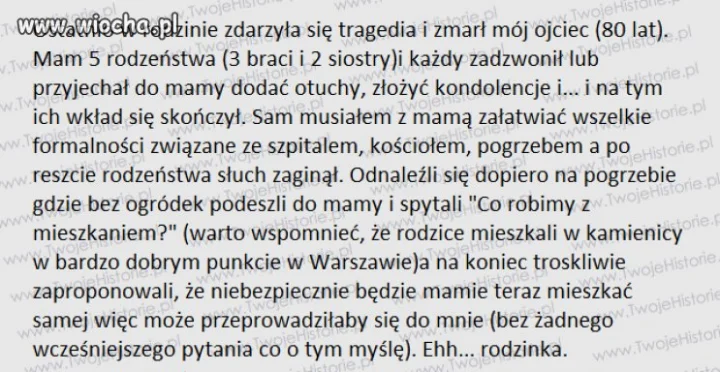 Ech... rodziny się nie wybiera...