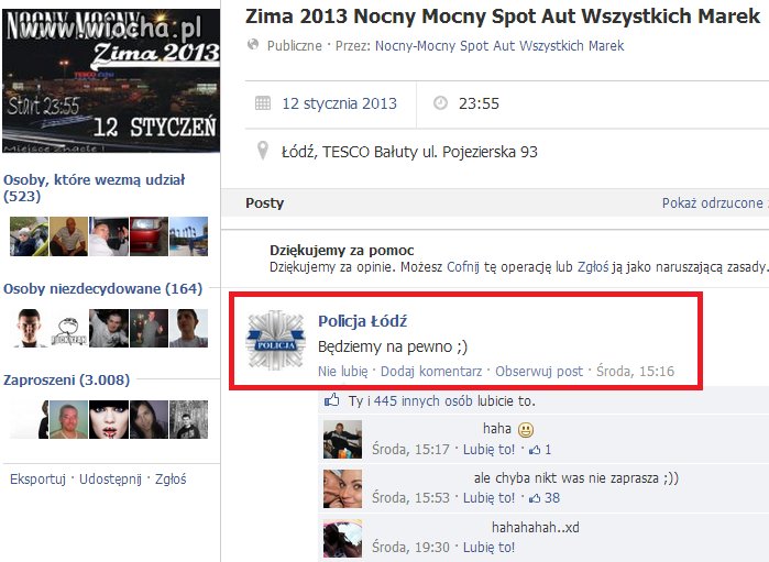 Uważaj co udostępniasz na Fejsie