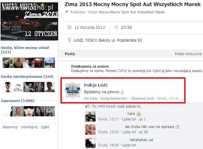 Uważaj co udostępniasz na Fejsie