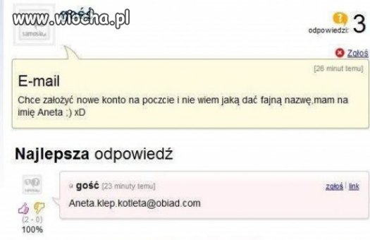 Jest pytanie