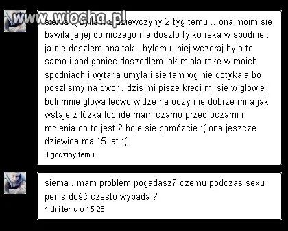 Byłem u dziewczyny...