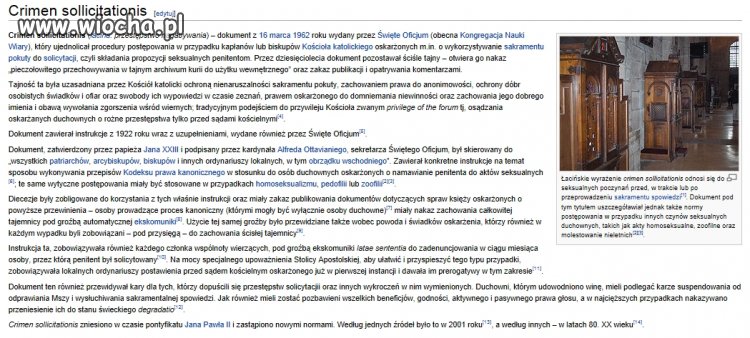 Jak kościół nakazał kryć własne przestępstwa