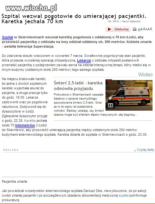To jest dopiero absurd i paranoja!