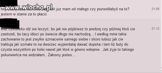 Jakim debilem trzeba być, żeby takie coś pisać??