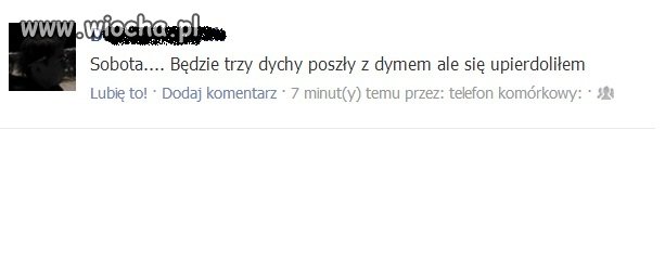 15 latek chwali się swoim sobotnim osiągnięciem..