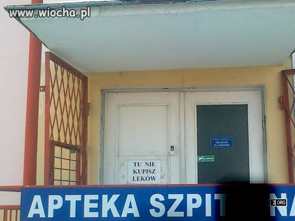 Apteka gdzie nie idzie dostać leków