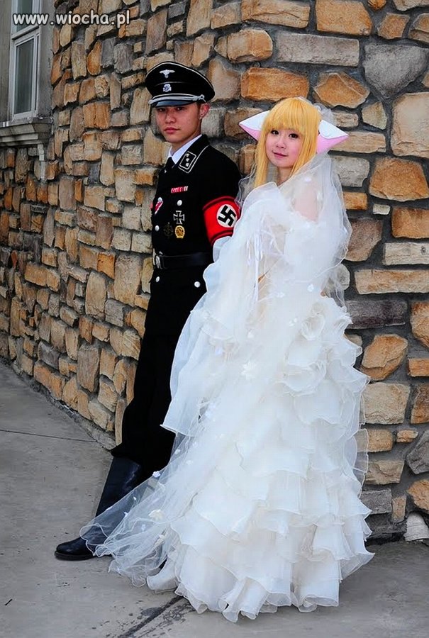 Ślubne foto azjatyckich nazi