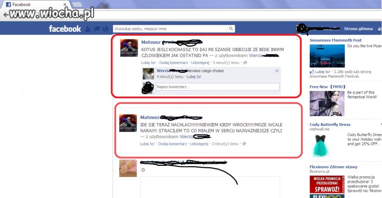 Ahh ta miłość na Facebooku ...
