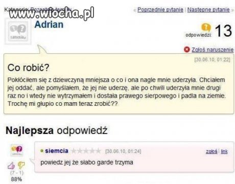 Adrian nie wyrzymał