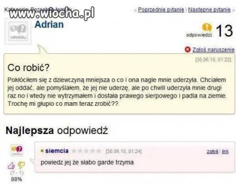 Adrian nie wyrzymał