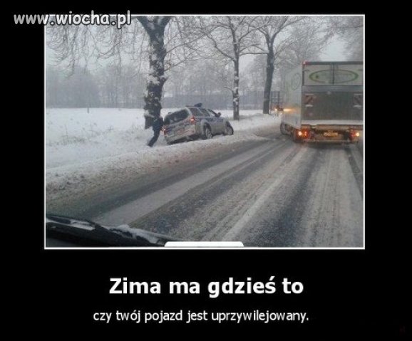 Zima ma to gdzieś