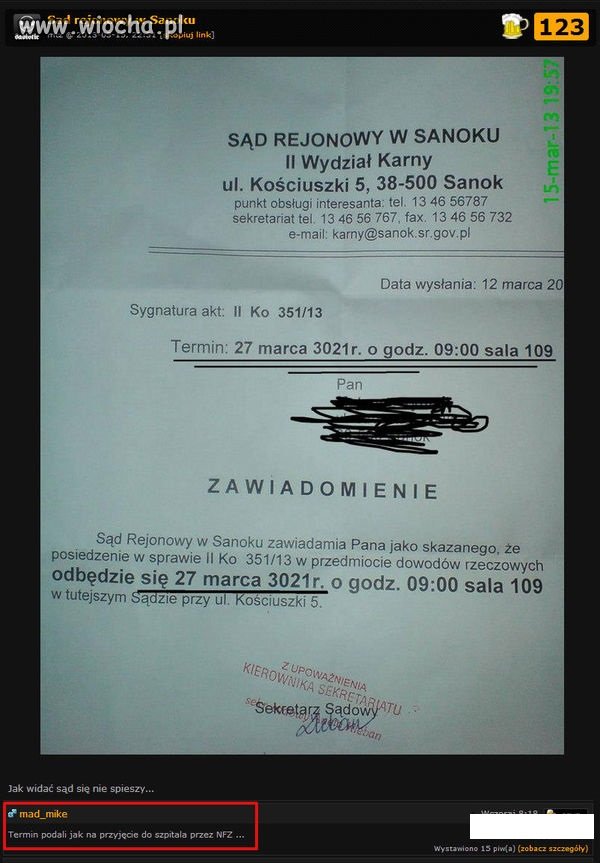 Zawiadomienie