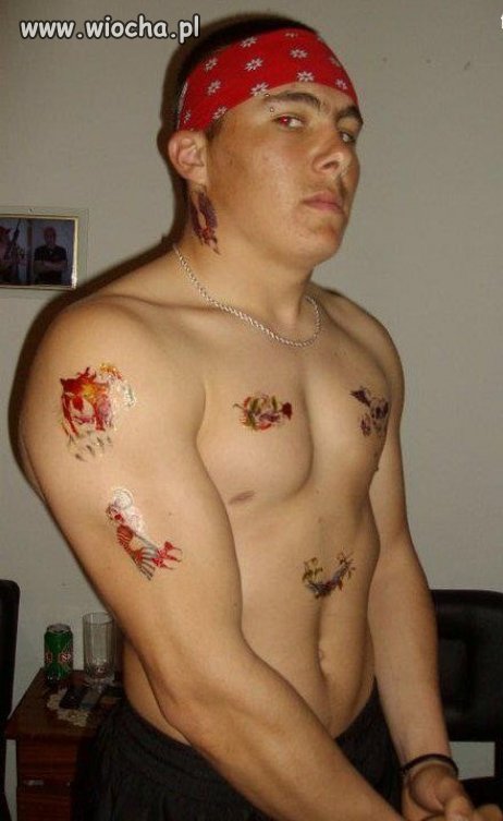 No tatuaże ma pierwszej klasy, musiało boleć