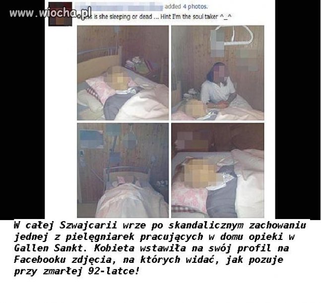 Szokujące poczynania pielęgniarki. 