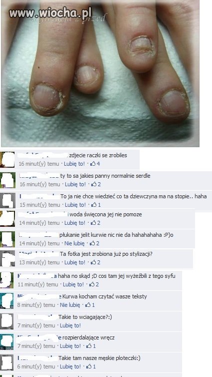 Sexy paznokcie na facebooku.