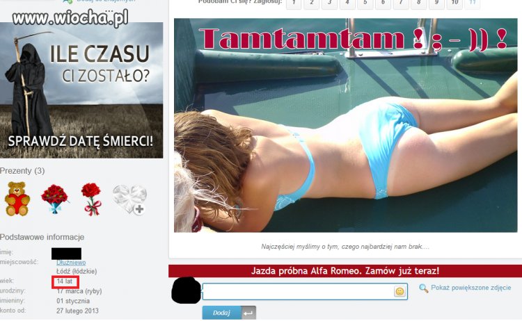 Dzisiejsze 14 latki