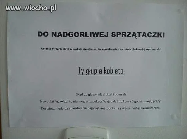 Ty głupia Kobieto