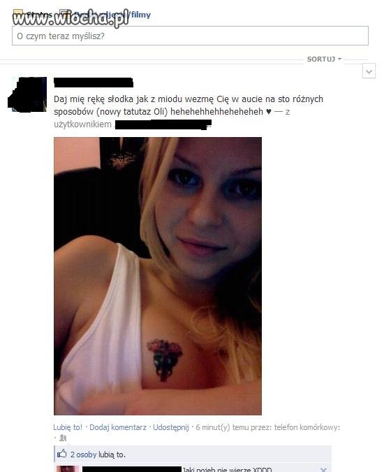 Zdjęcie 14 latki na facebook-u