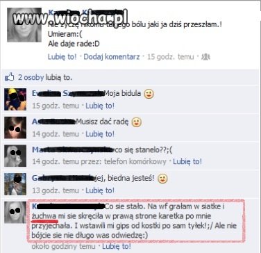 Żuchwa w kolanie.