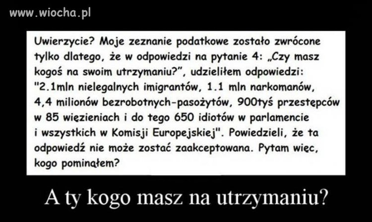 Zeznanie podatkowe