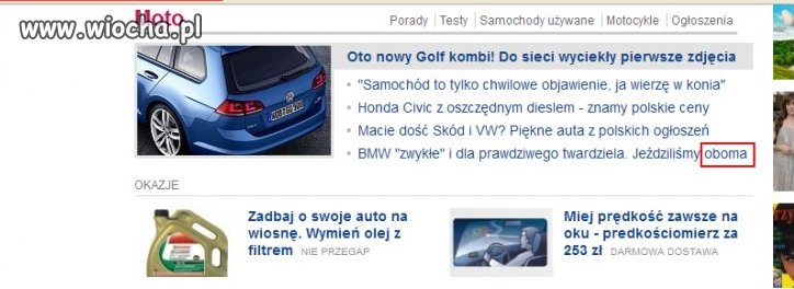 Oboma my jeździli