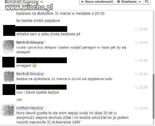 Ehhh ta inteligencja, plus ortografia...