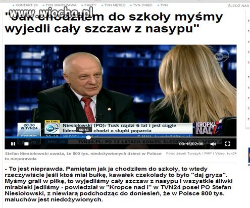 W Polsce nie ma niedożywionych dzieci
