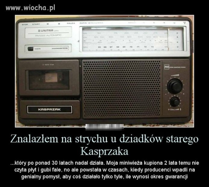 Niestety ale to