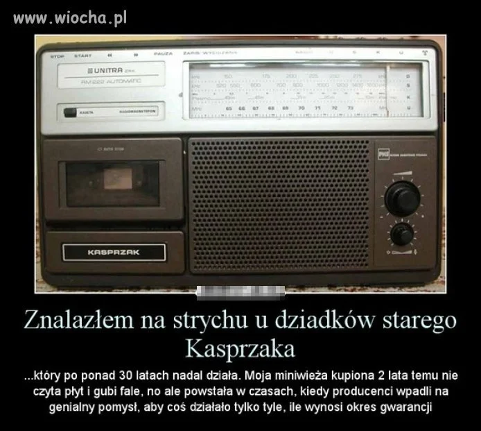 Niestety ale to