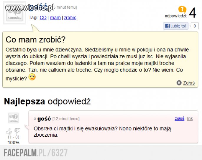 Obsrała...