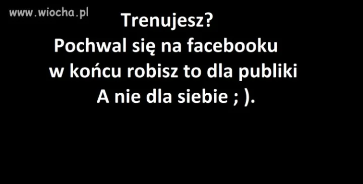 Trenujesz?