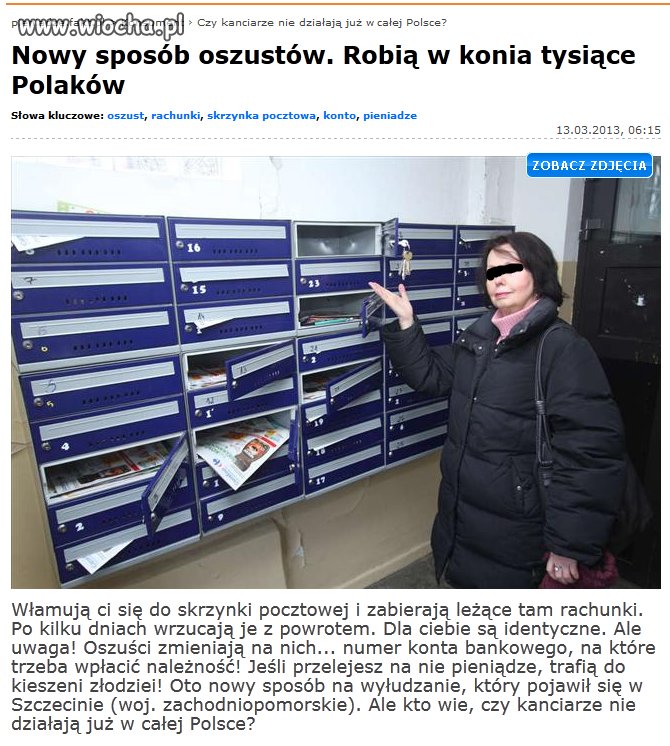 Uwaga na oszustów
