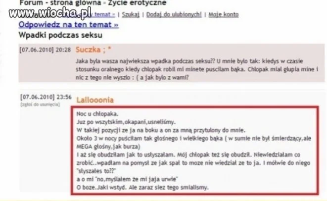 Wpadki podczas Sexu 
