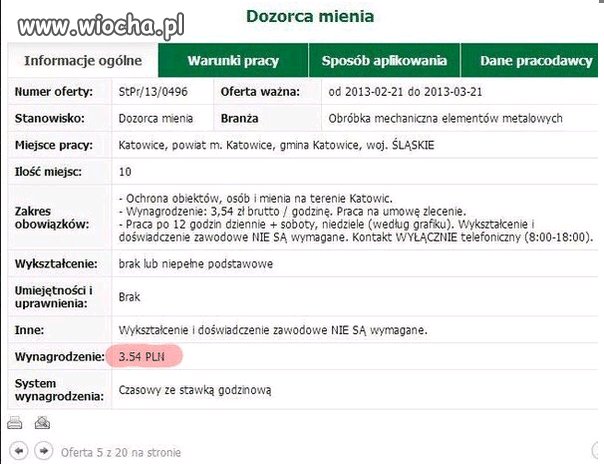 Oferta pracy