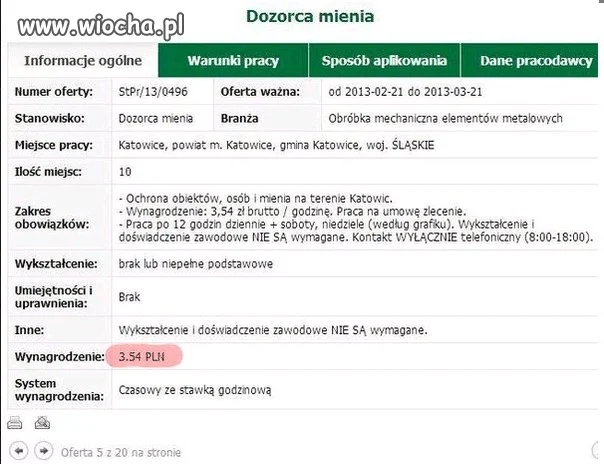 Oferta pracy